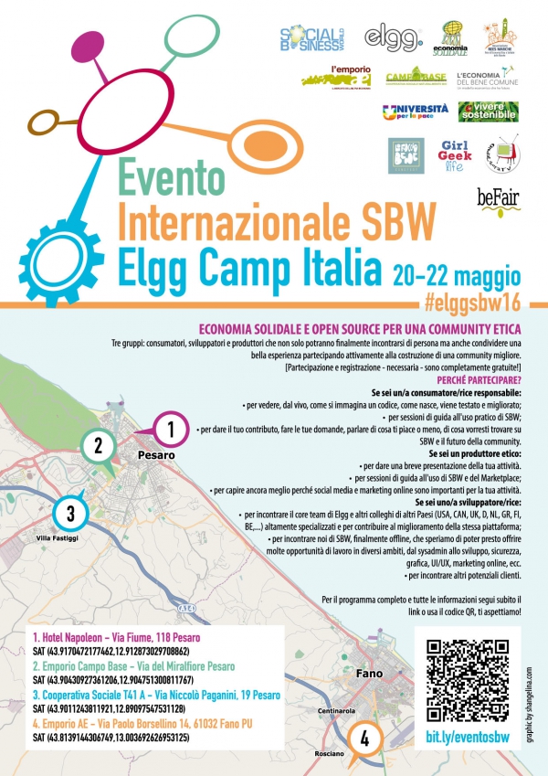 Elgg Camp Italia, il primo campo di SBW per una community etica e solidale