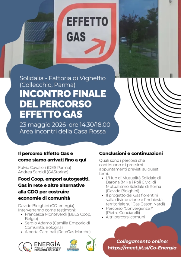 Effetto GAS a Solidalia 2026: un percorso che continua, in presenza e online