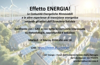 Effetto ENERGIA! Incontro on line il 12 marzo